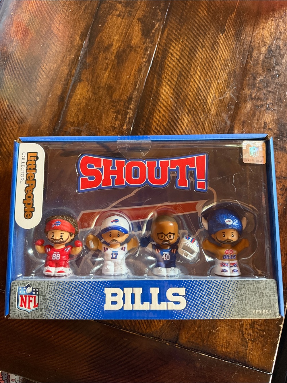 Fisher-Price SHOUT! Bills Fan Figurine Set - Blue and Red